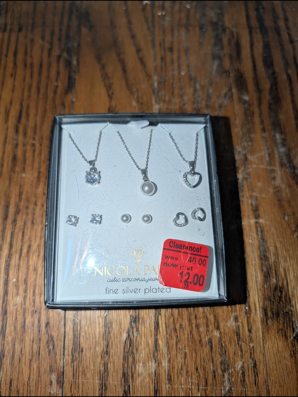NICOLA PARISI Silver-Plated Necklace & Earring Set